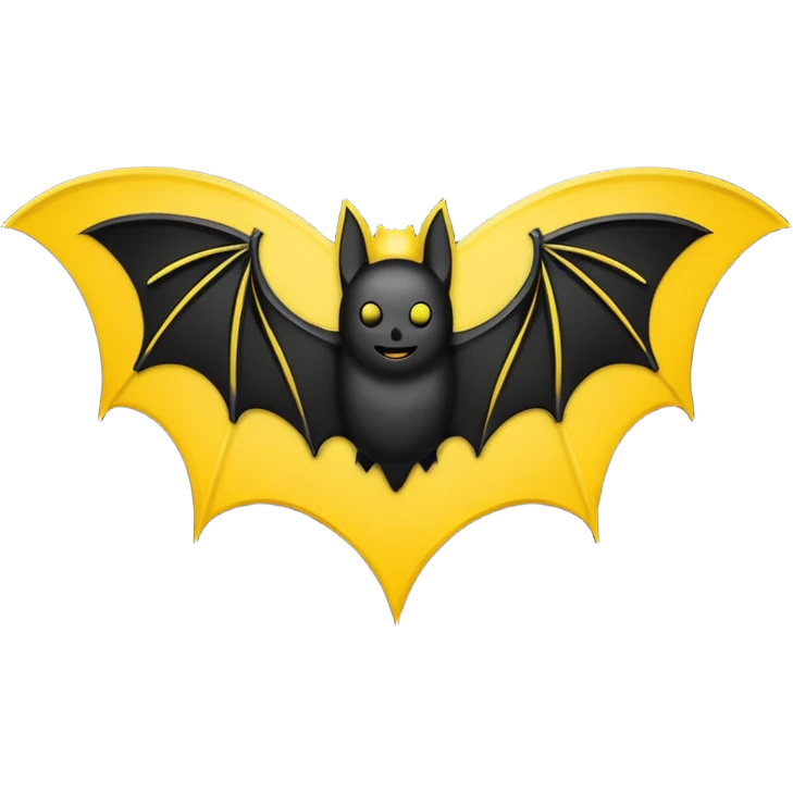 Make a emoji of bat logo batman edition  emoji