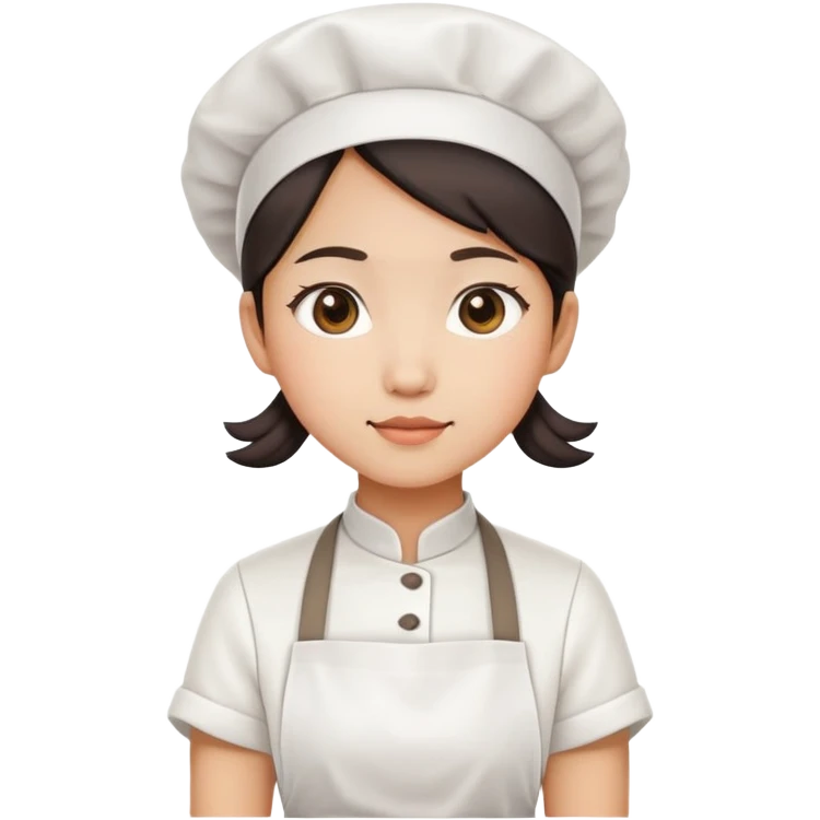 Asian baker girl emoji