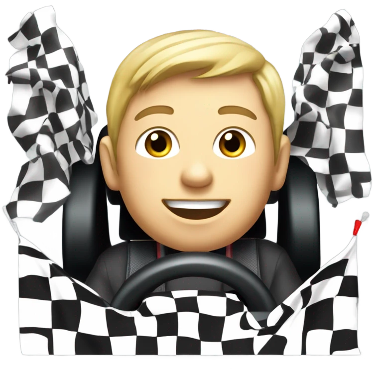 Sim racing emoji