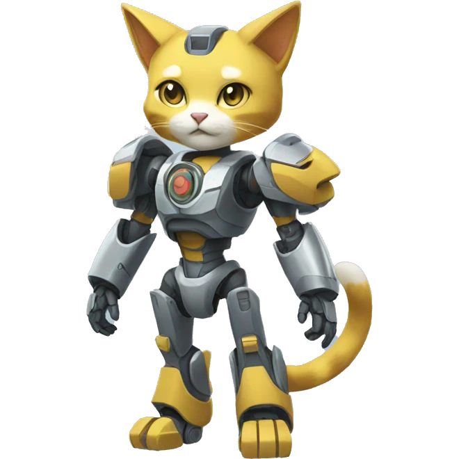 Cat-Medabot full body emoji