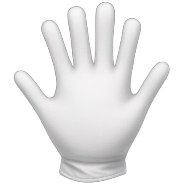 comics hand white gloves emoji
