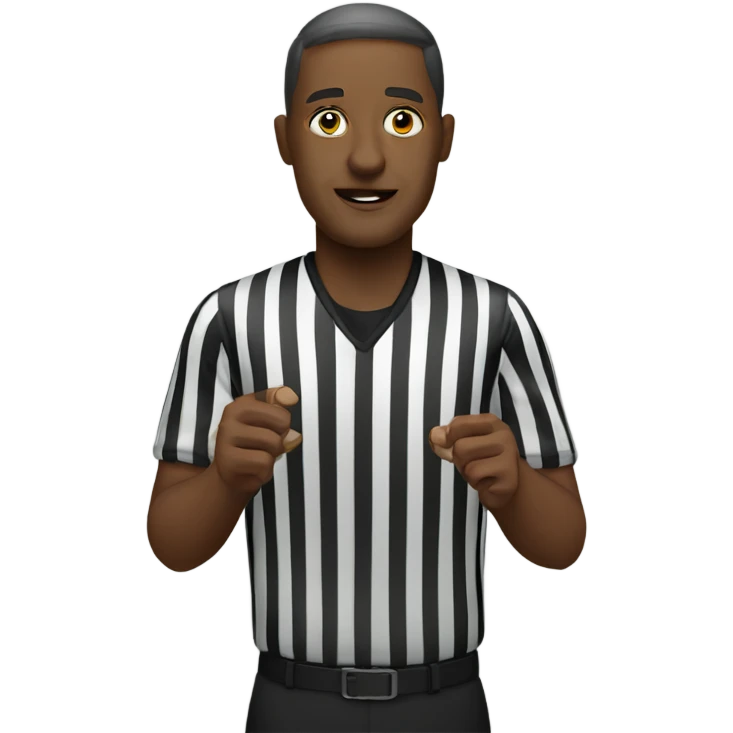 Blind referee emoji