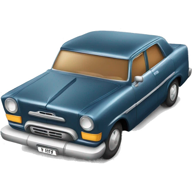Car with harmonica emoji