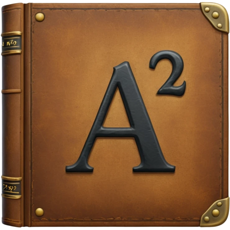 a book with "A2" on its cover emoji