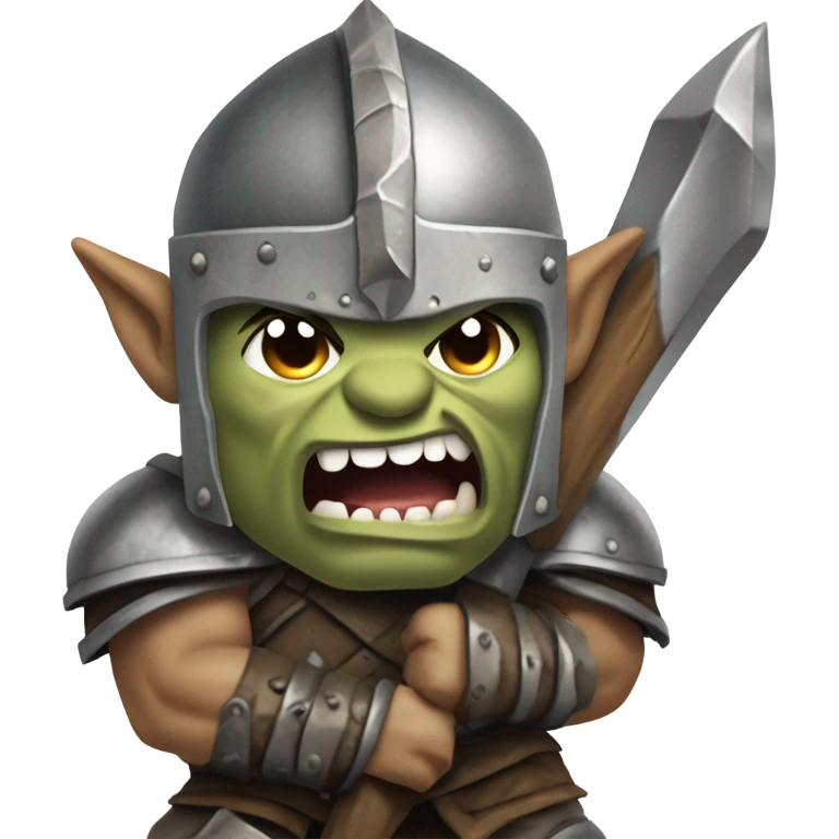Vicious Orc Warrior Battle Shout emoji