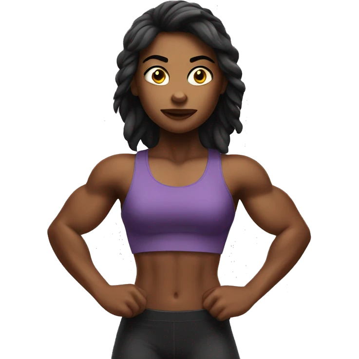 Muscular girl emoji