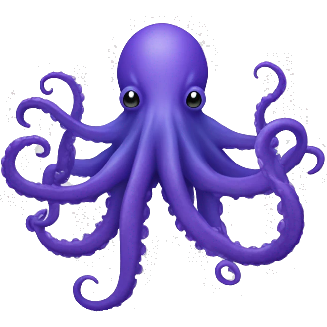 Kraken avec écrit GG nuance couleur bleu violet emoji