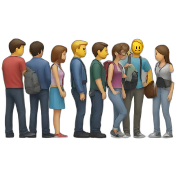 Wait line emoji