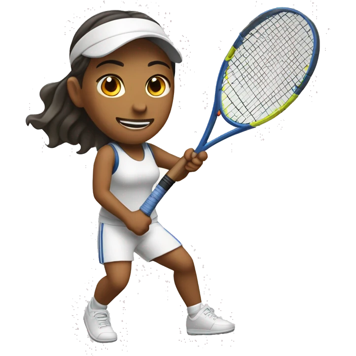 una persona daltónica jugando tenis emoji