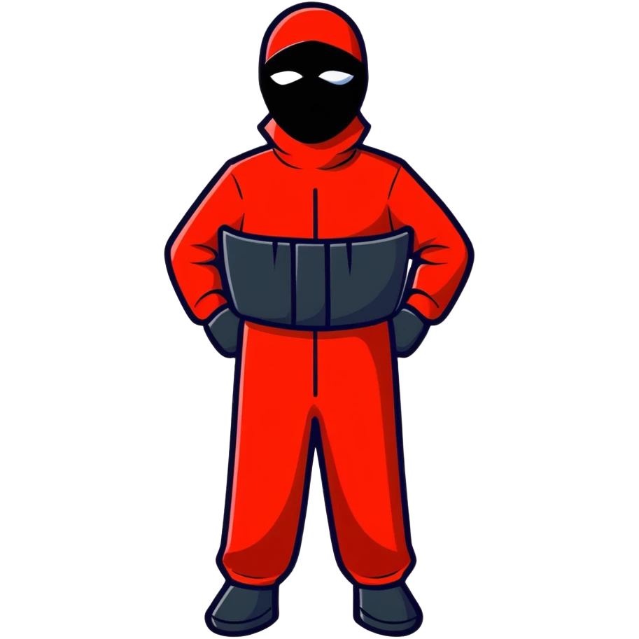 Squidgame guard red emoji