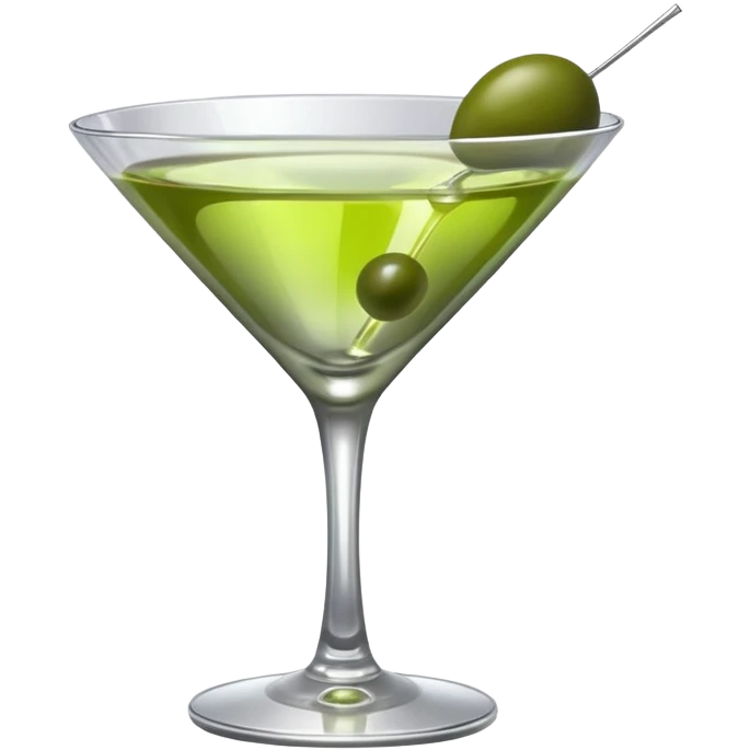 Martini glass using a cell phone emoji