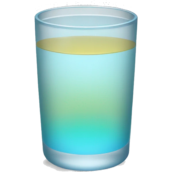 Vaso de agua  emoji