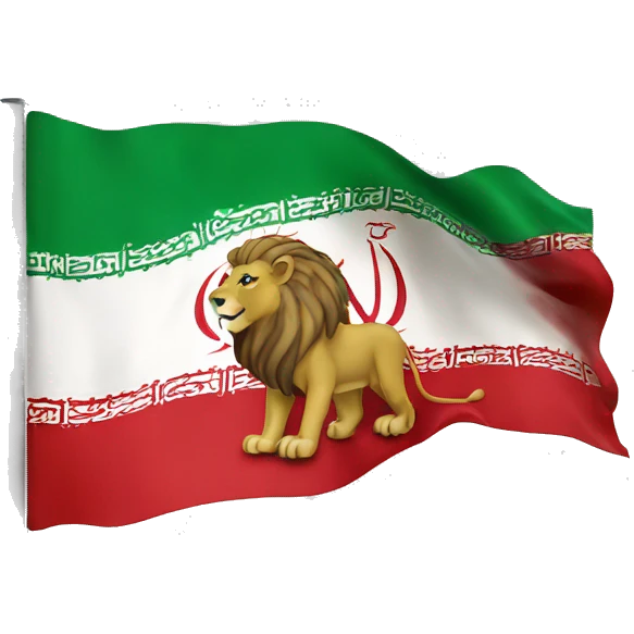 Iran lion flag emoji