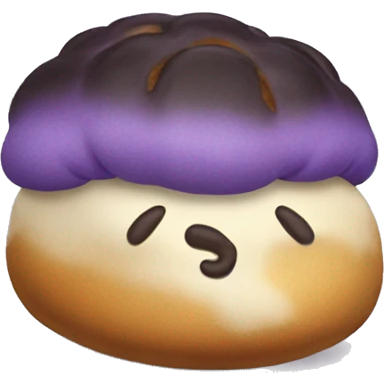 Ube dusted bun emoji