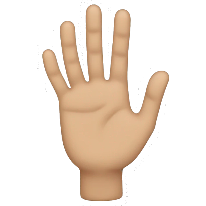 mano señalando emoji