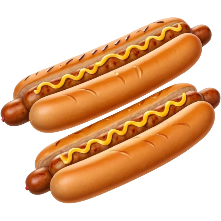 shorter romanian sausages with mustard emoji