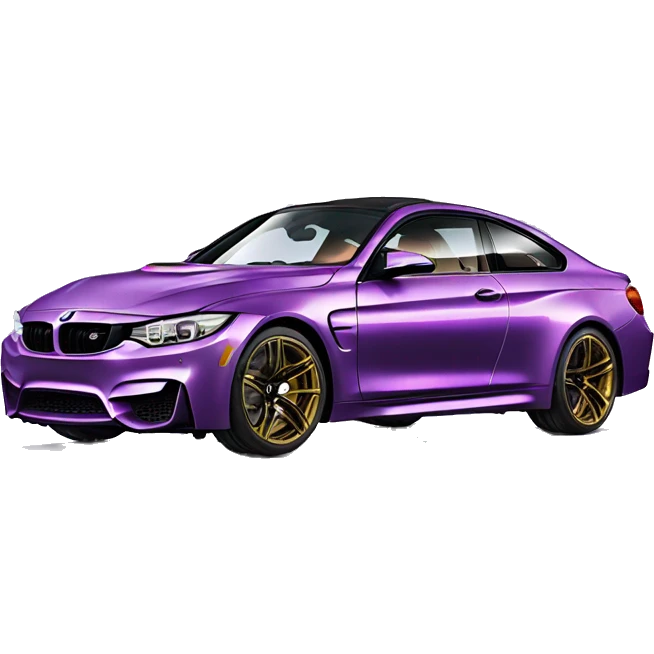Purple bmw m4 emoji