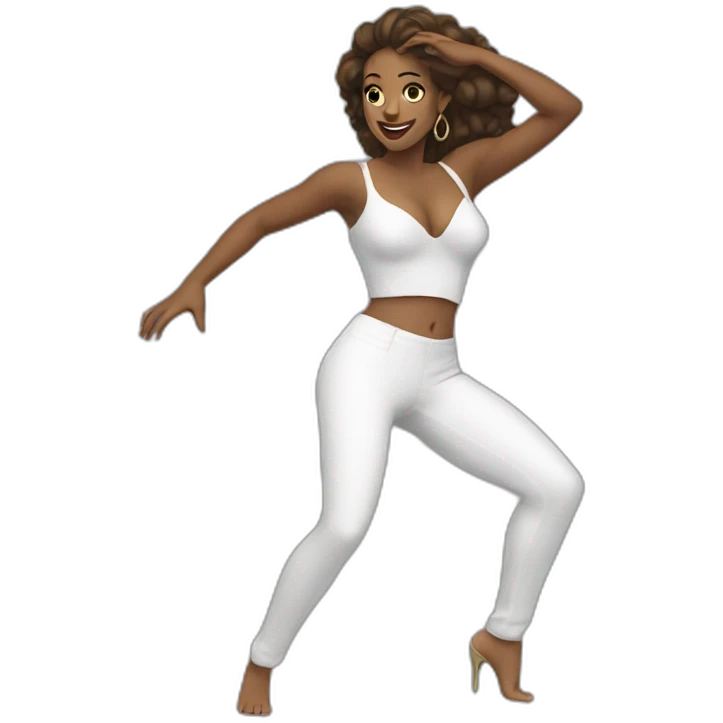 Sexy woman dancing emoji