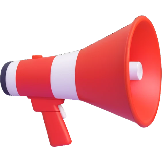 megaphone, simple, colorful, no text emoji