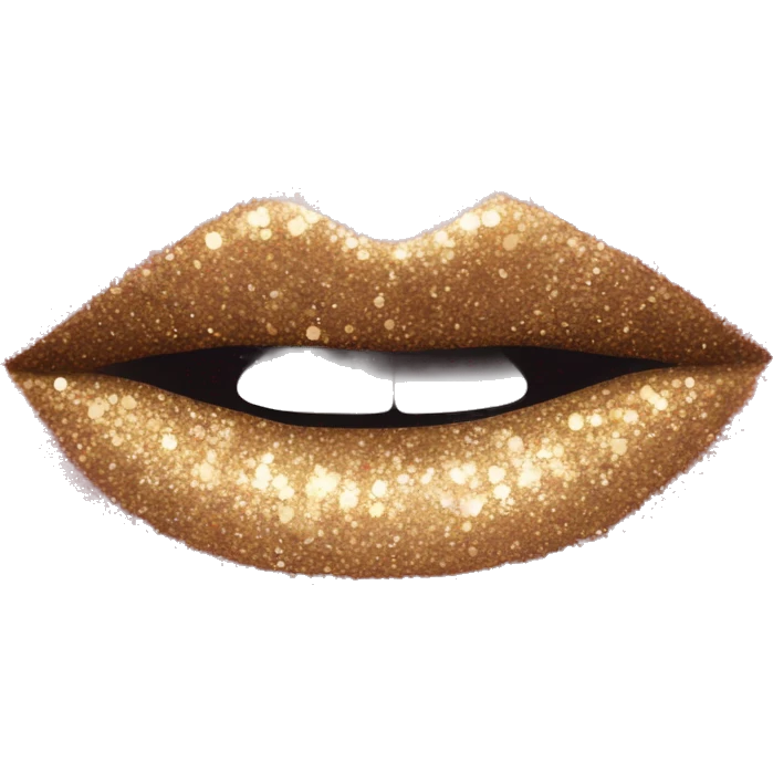 Glitter lipstick  emoji