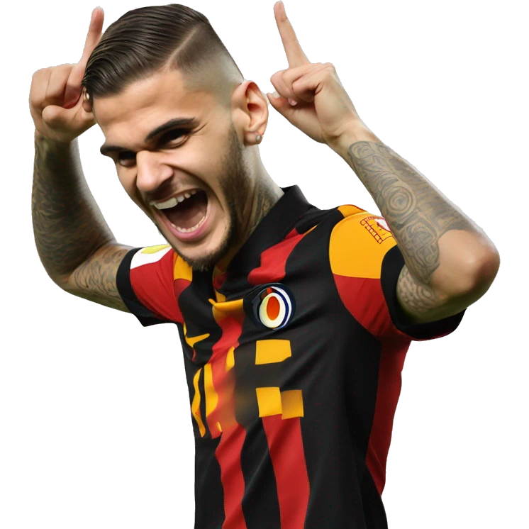 Mauro Icardi Galatasaray ear celebration emoji