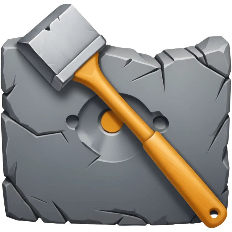 A primitive stone scraper with rough cutting surface.






 emoji