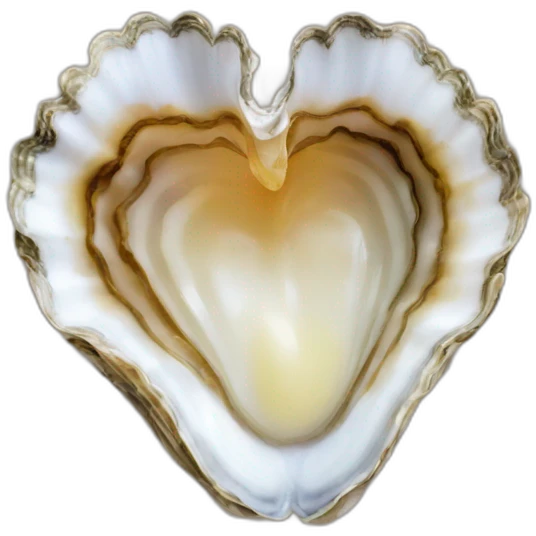 heart shaped oyster emoji