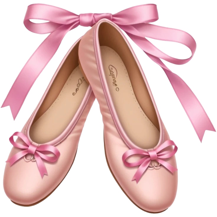 Preppy pink ballet shoes emoji