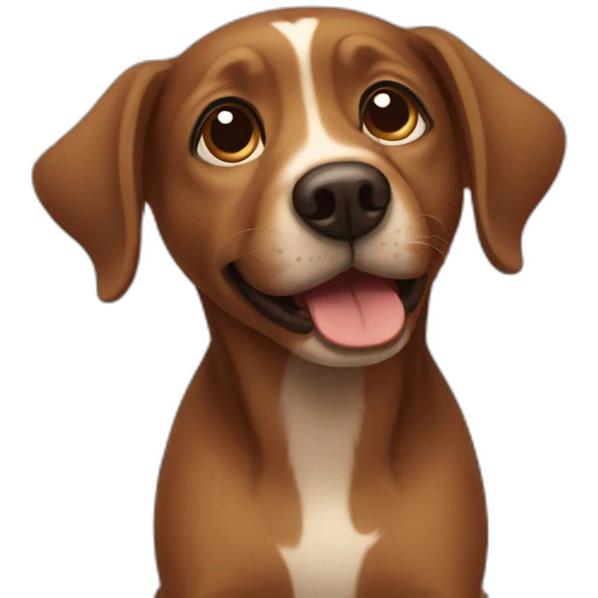 small brown dog emoji