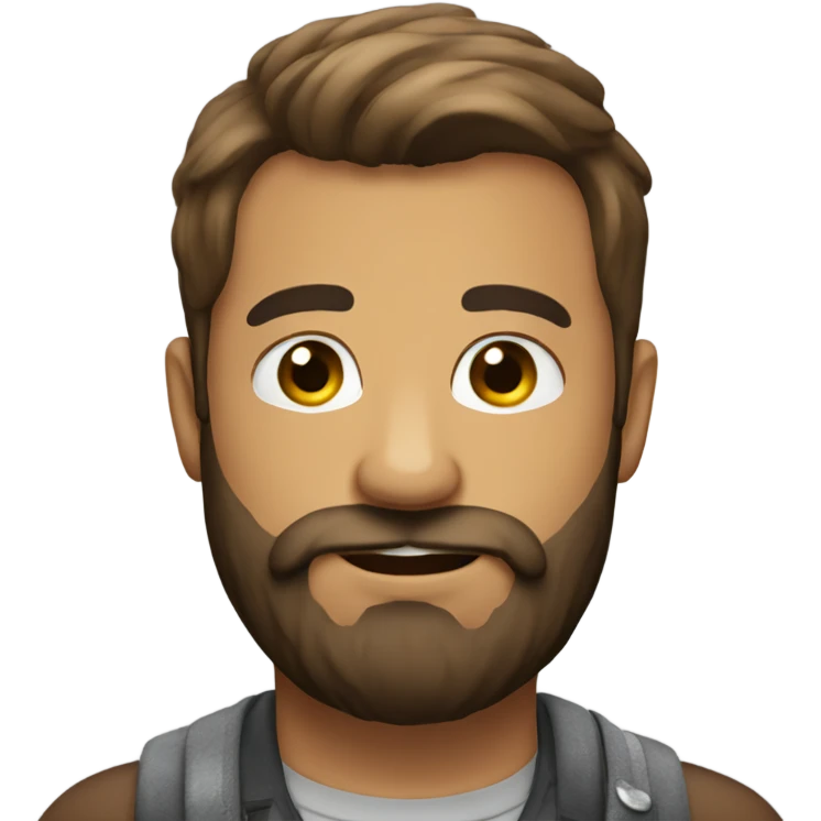 Bearded gay bear emoji emoji