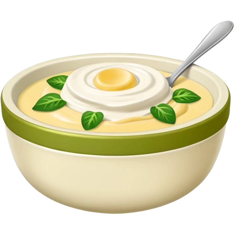 timun batang + telur rebus hancur + mayonis dalam mangkuk emoji