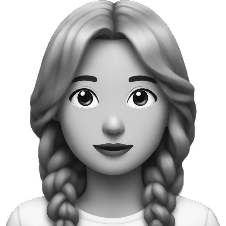 Simple black and white 🤭 emoji