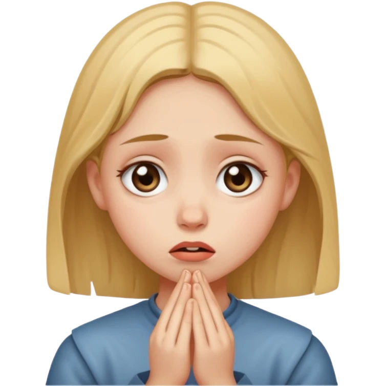 Girl begging emoji