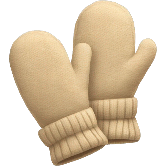 Beige mittens  emoji