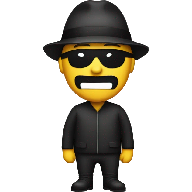 Emoji man with robber mask emoji