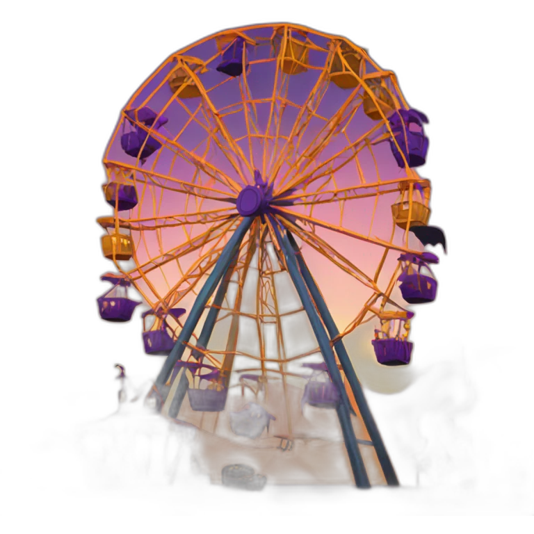 Halloween ferris wheel emoji