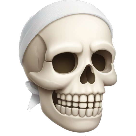 bandaged skull emoji