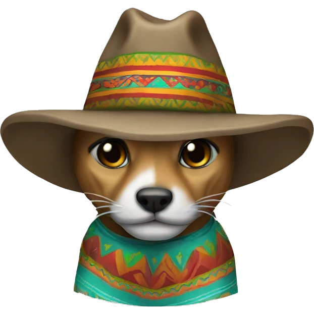 Tiburon con sombrero mexicano emoji