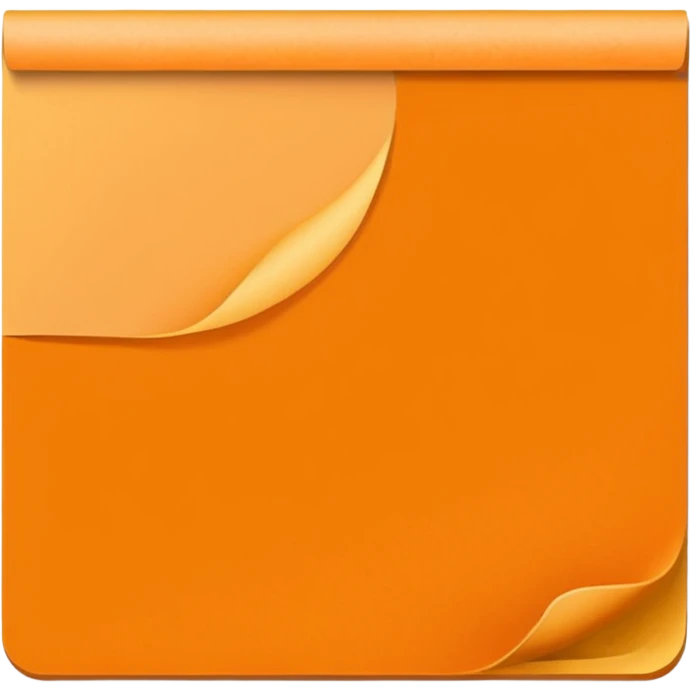 orange color note emoji