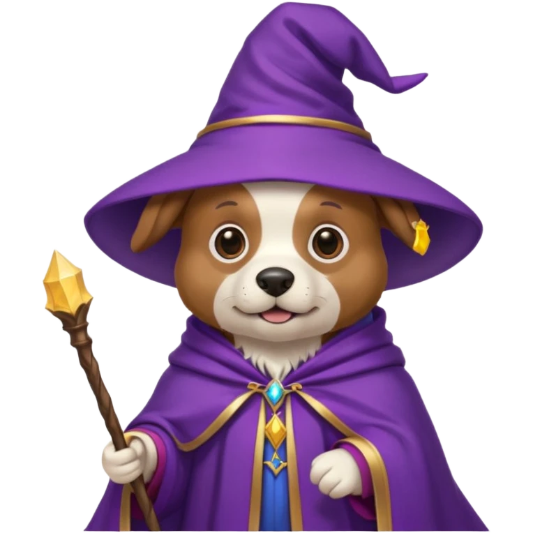 Dog wizard emoji