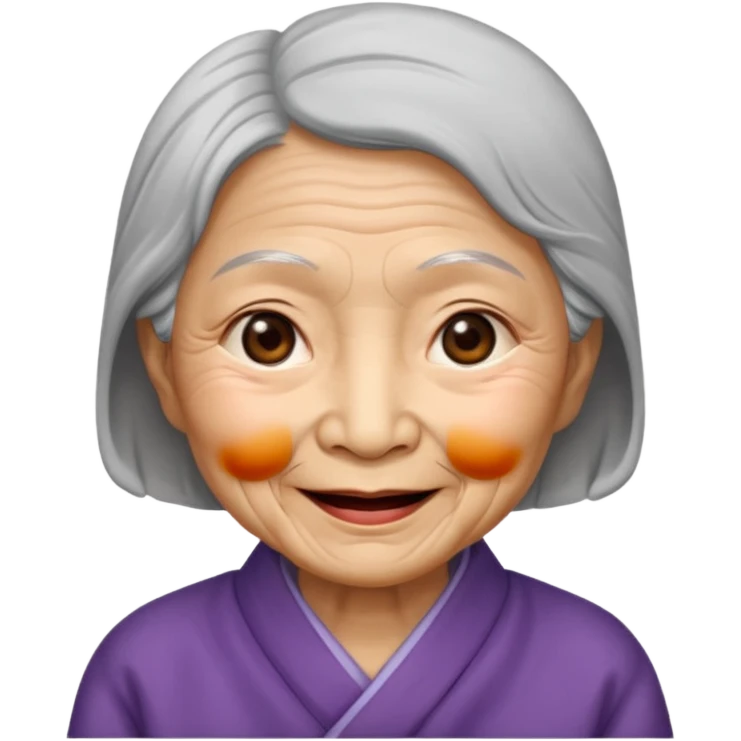 Asia old woman emoji