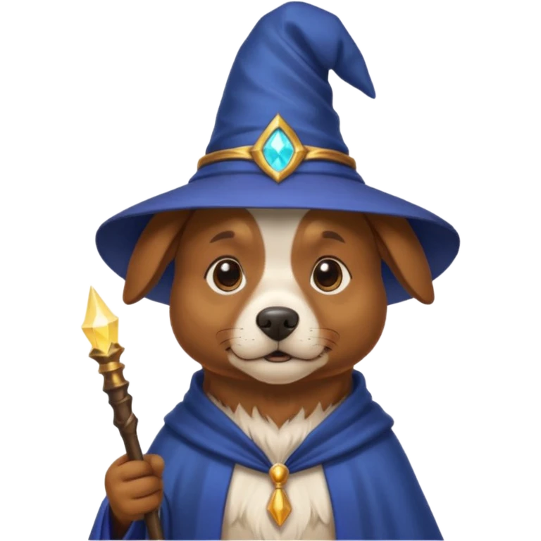 Dog wizard emoji