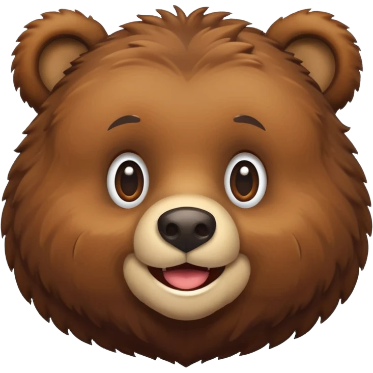 cartoon brown bear emoji