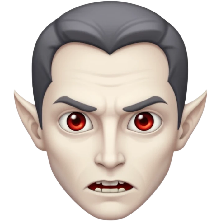 vampire with grey at feet emoji