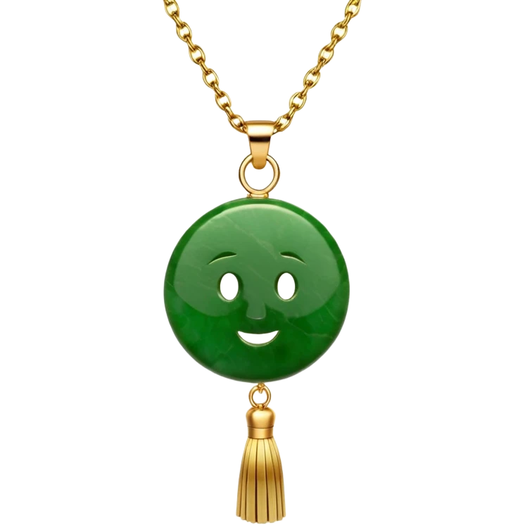 jade ade tassel pendant emoji