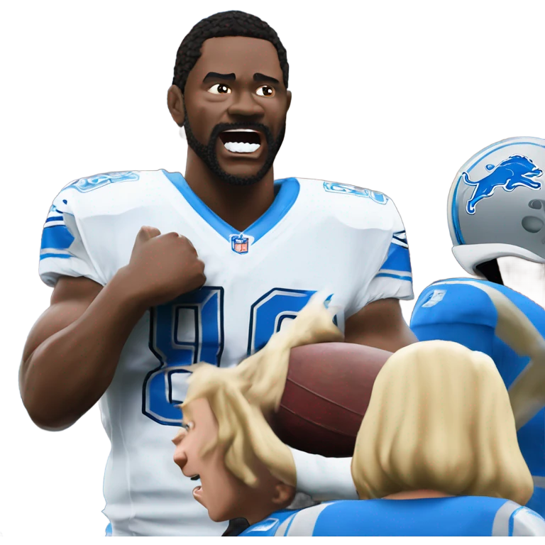 Detroit Lions beating 49ers emoji