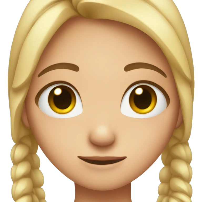 Girl wrapping arm around face emoji