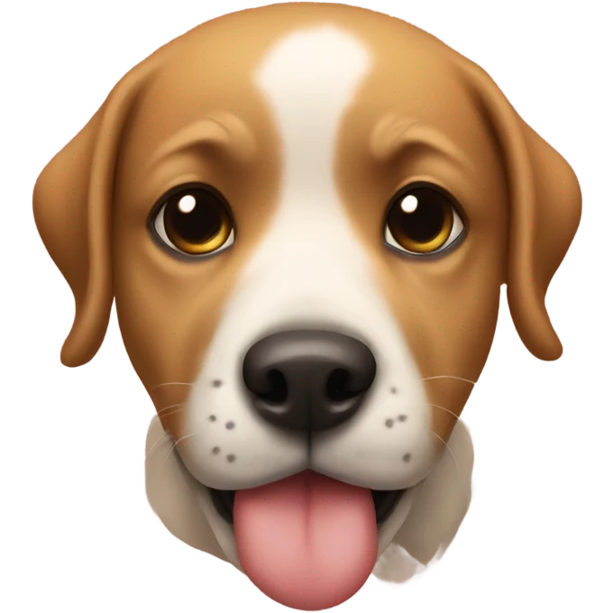 Dog kiss me  emoji