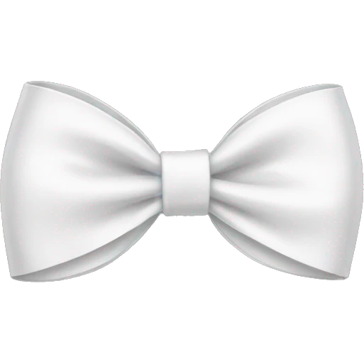 white bow emoji