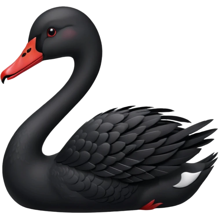 Black swan emoji